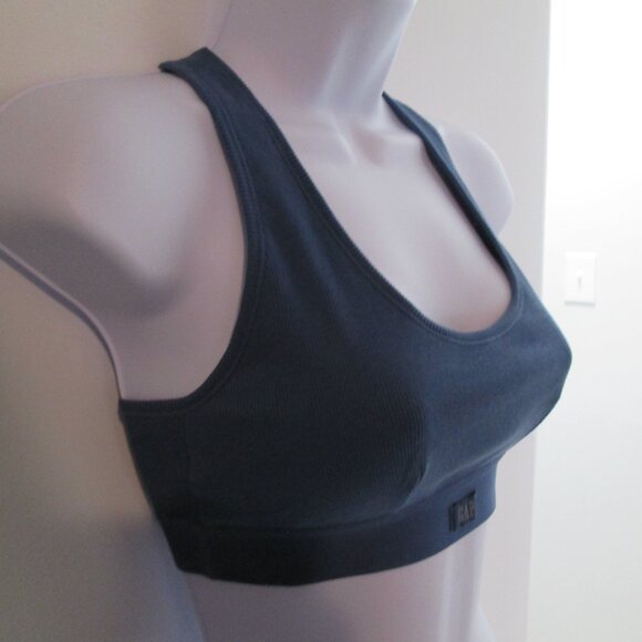 GAP GapBody Ribbed Logo Comfort Racerback Bralette NWT Sz S - Picture 3 of 4
